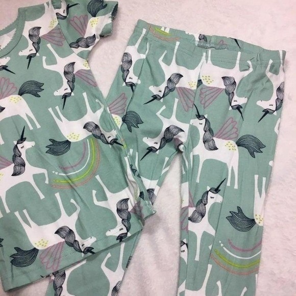 NWT Carter's Child of Mine 2‑Piece Cotton Pajama Set 3T – Unicorn NEW - Picture 3 of 4